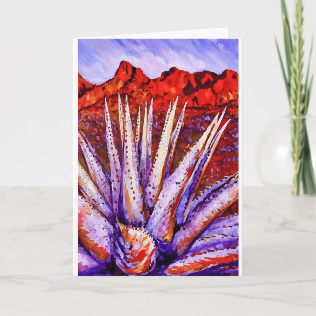 Watercolor Desert note card   (Front)