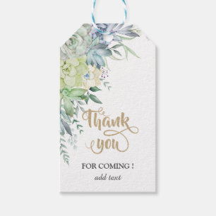 Watercolor Desert Succulents Gift Tags