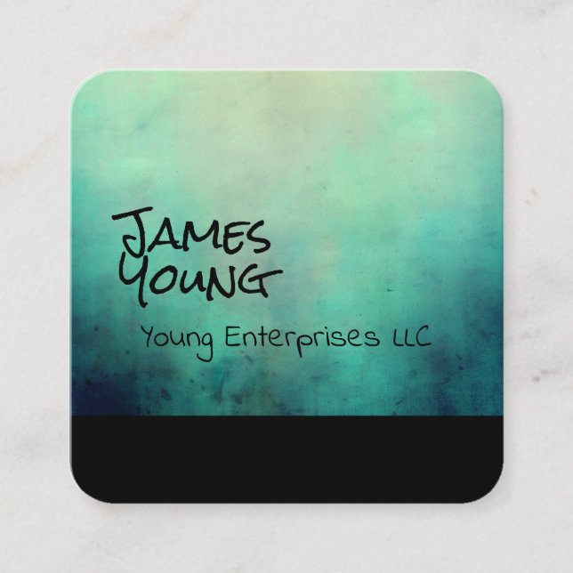 watercolor design  custom business card (Front)