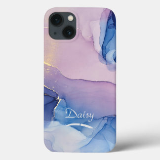 Watercolor Design Phone Case with Name Customised