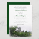 Watercolor Destination: Ireland Wedding Invitation<br><div class="desc">This destination wedding invitation emphasises the romance of the Emerald Isle. The design centres around a watercolor image of Ross Castle, a mediaeval castle in Killarney National Park. Two iconic Irish symbols of love, the Claddagh and the Celtic love knot, steep the design in Irish culture. A colour scheme of...</div>