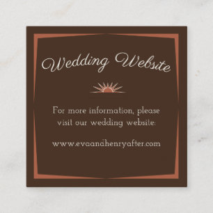 Watercolor Destination: Romantic Desert Website Enclosure Card