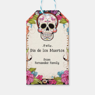 💀🎉 Watercolor Día de Muertos Party Gift Tags