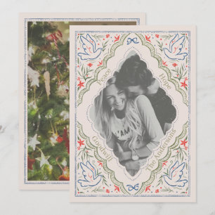 Watercolor Diamond Frame Greeting Cards