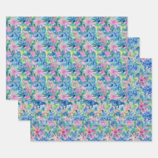 Watercolor Dinosaur Gift Wrap, Kids Dino Wrapping  Wrapping Paper Sheet