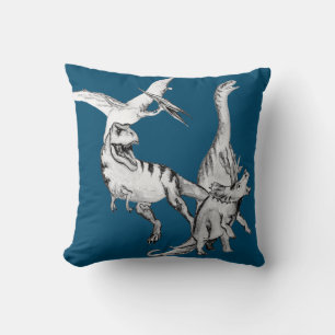 Watercolor Dinosaur Kids Cushion
