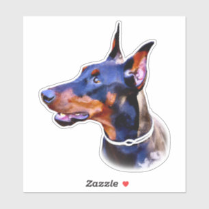 Watercolor Doberman Pinscher