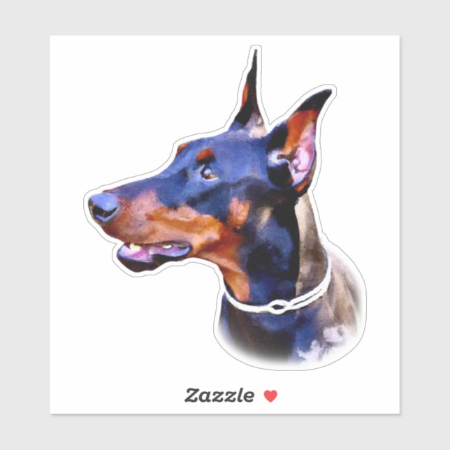Watercolor Doberman Pinscher (Sheet)