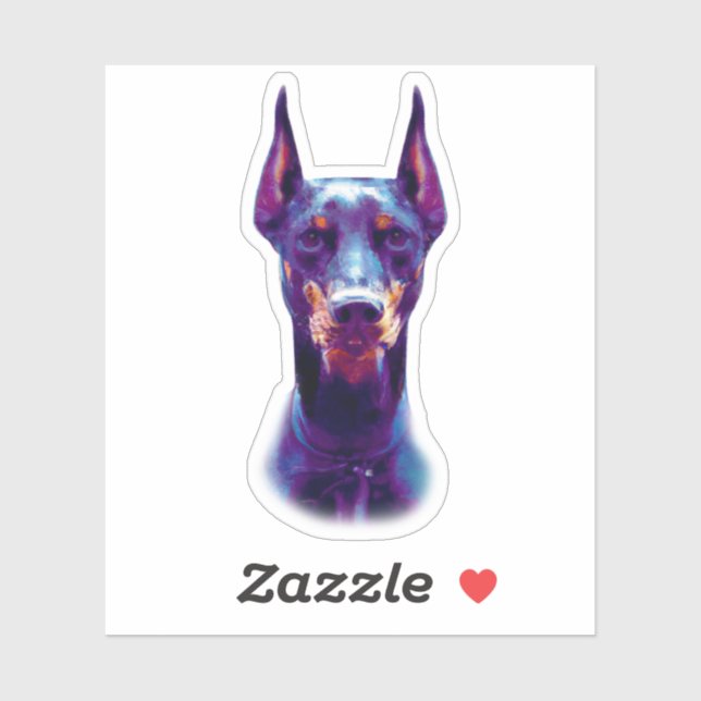 Watercolor Doberman Pinscher (Sheet)