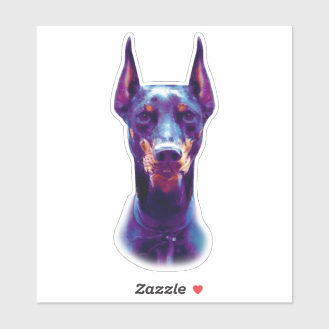 Watercolor Doberman Pinscher (Sheet)