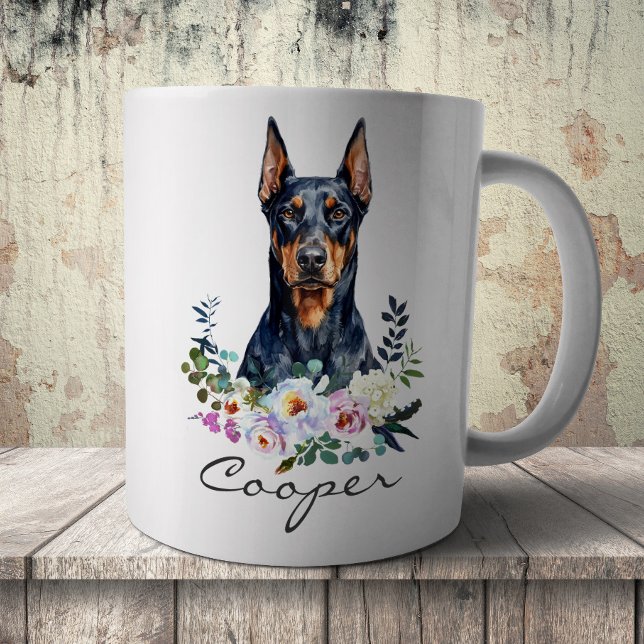 Watercolor Doberman Pinscher Coffee Mug (Creator Uploaded)