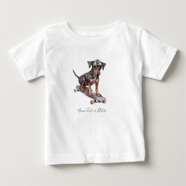 Watercolor Doberman T-Shirt (Front)