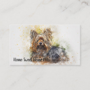 Watercolor Dog Business Card