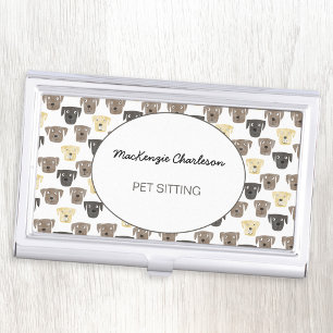 Watercolor Dog Pet Sitting Business Card Holder