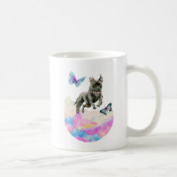 Watercolor Dog Pit Bull Terrier Whimsical Art