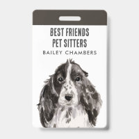 Watercolor Dog Walker Pet Sitter
