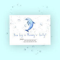 Watercolor dolphin - how big is mommy's belly