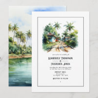 Watercolor Dominican Republic Destination Wedding