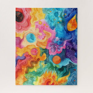 Watercolor Doodle Puzzle