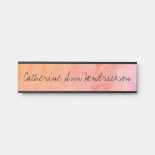 Watercolor Door Sign