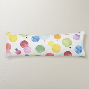 Watercolor Dots 1 Body Cushion