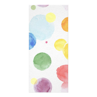 Watercolor Dots 1 Rack Card