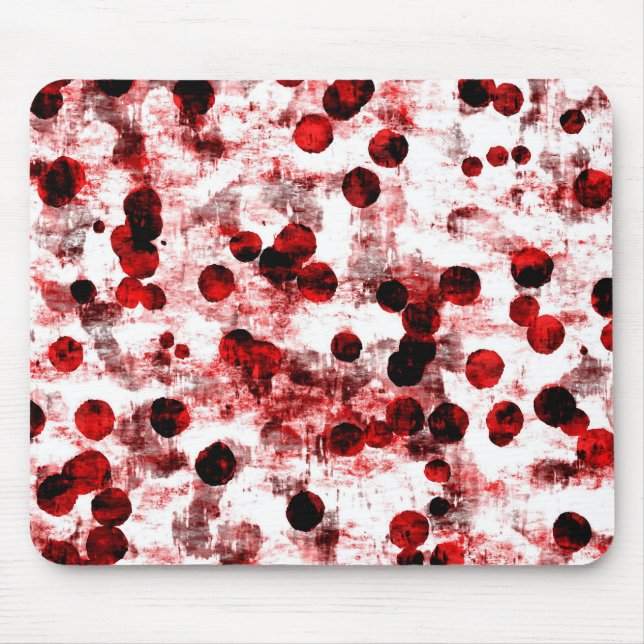 Watercolor Dots Pattern Mouse Mat (Front)