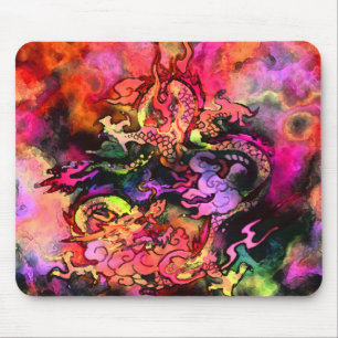 Watercolor Dragon Mousepad #2