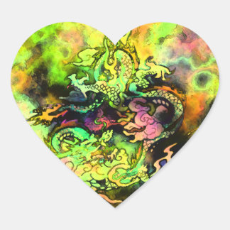 Watercolor Dragon Sticker #3