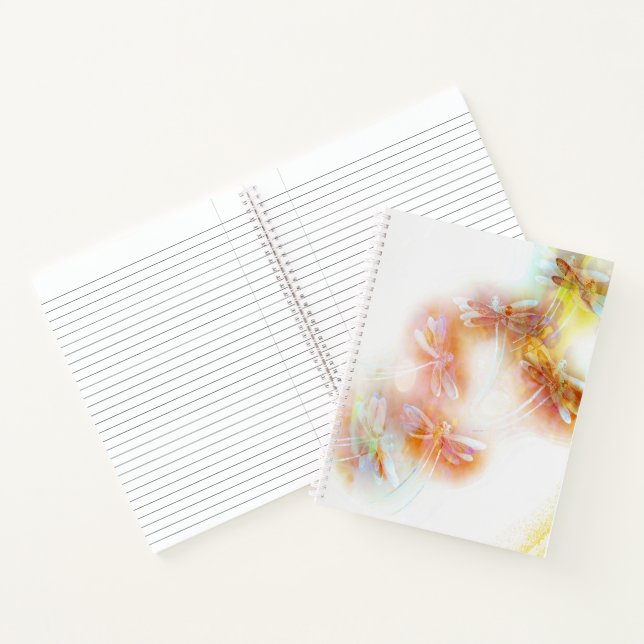 Watercolor dragonflies notebook (Inside)