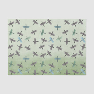 Watercolor Dragonflies Tissue Paper