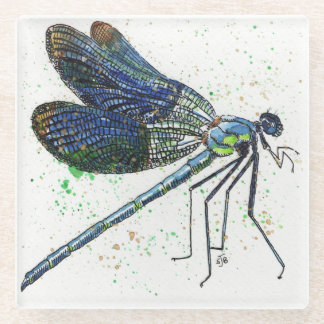Watercolor Dragonfly Coaster