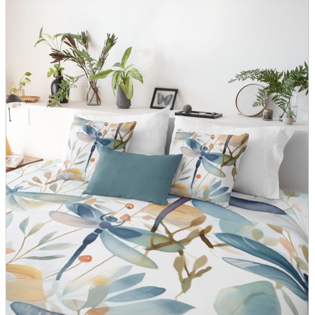 Watercolor Dragonfly Pattern Pillowcase (Creator Uploaded)