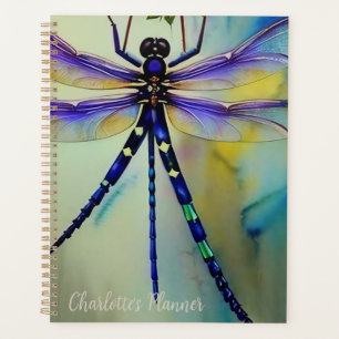 Watercolor Dragonfly, Planner