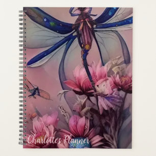 Watercolor Dragonfly, Planner