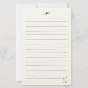 Watercolor Dragonfly  Stationery