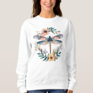 Watercolor dragonfly sweatshirt
