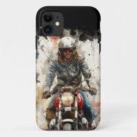 Watercolor drawing MotoBikers