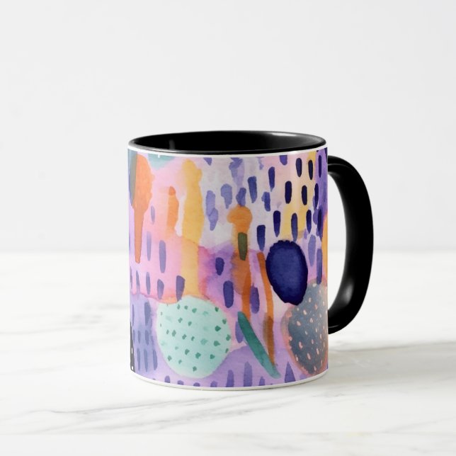 Watercolor Dream World Mug (Front Right)