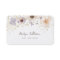 Watercolor dried flowers business card