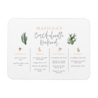 Watercolor drinks bachelorette weekend itinerary