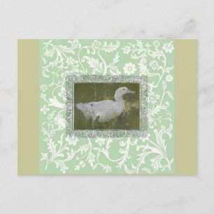 Watercolor Duck Postcard