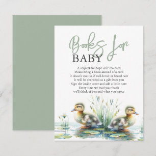 Watercolor Ducklings Books For Baby Enclosure Card