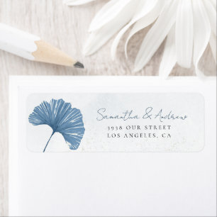Watercolor Dusty Blue Botancial Wedding