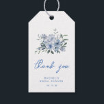 Watercolor Dusty Blue Floral Bridal Shower Gift Tags<br><div class="desc">Watercolor Dusty Blue Floral Bridal Shower Gift Tags</div>