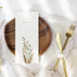 Watercolor Dusty Blue Greenery Wedding Dinner Menu<br><div class="desc">Design features a delicate bouquet of watercolor greenery and flowers, thistle, daisy, dusty blue fern and dried pampas grass. Designed to coordinate with for the «VERONICA» Wedding Invitation Collection. To change details click «Personalise». To move the text or change the text size, font, or colour click «Click to customise further»...</div>
