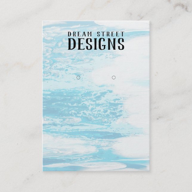 Watercolor Earring Display Card (Front)