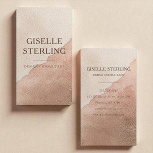 Watercolor Earth Tone Boho Terracotta Business Card