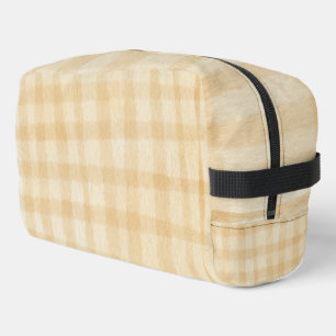 Watercolor earth tone plaid Scottish pattern Cute Dopp Kit