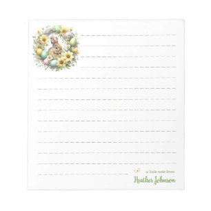 Watercolor Easter Bunny Personalised Notepad